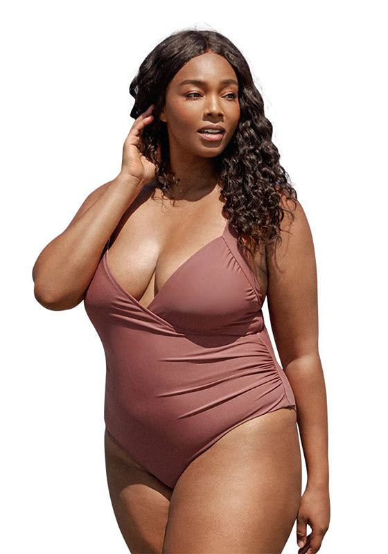 Solid Light Coral One Piece