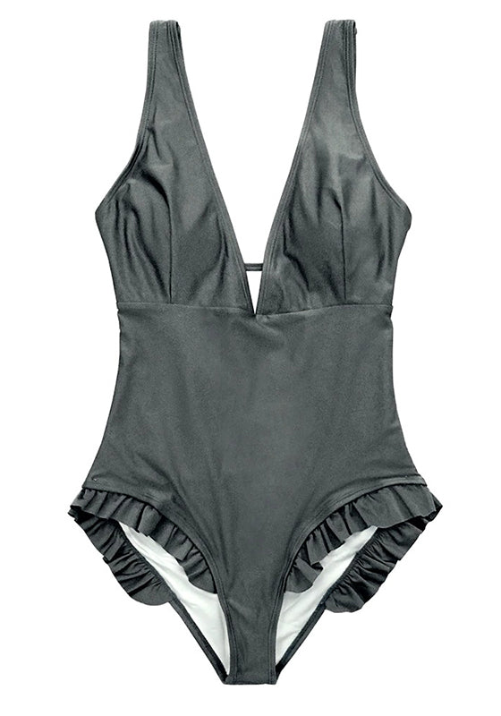 Solid Grey One-piece