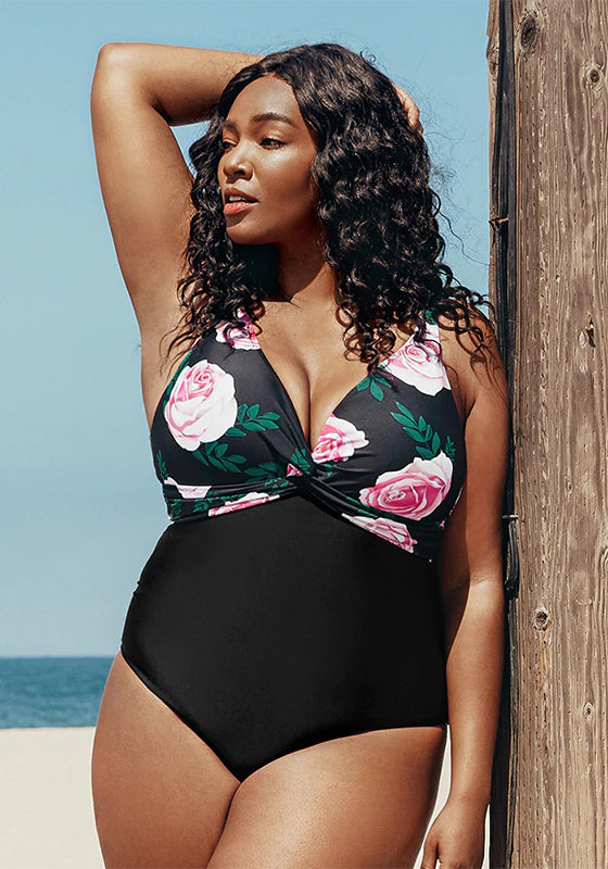 Floral Twist One Piece