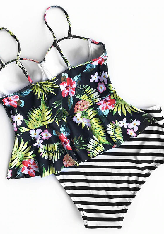 Ruffle High-waist Bikini Set