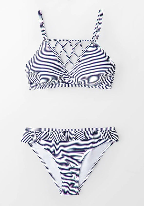 Ruffle High-waist Bikini Set