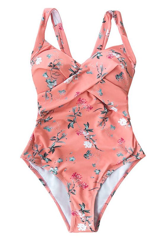 Pink Floral One-Piece