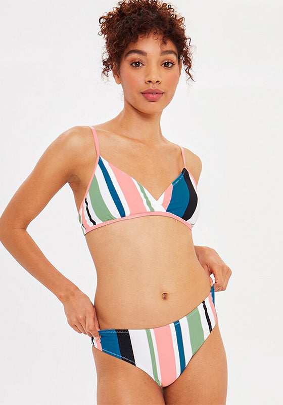 Colorful Striped Bikini Set