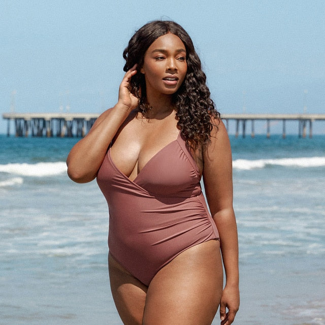 Solid Light Coral One Piece